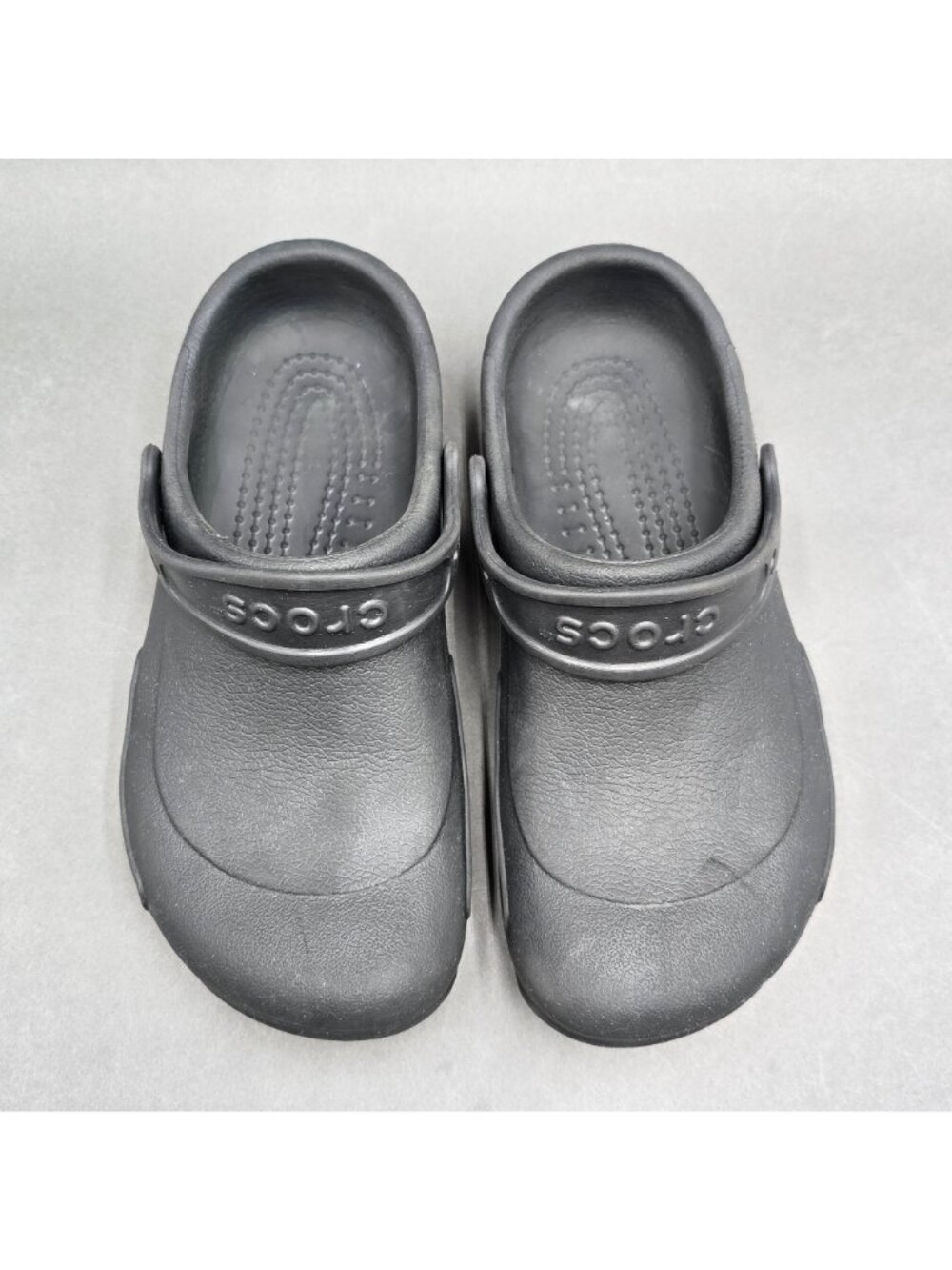 Crocs Bistro Work Clogs Black Slip Resistant Unisex Professional Size M6 W8 - Picture 2 of 7